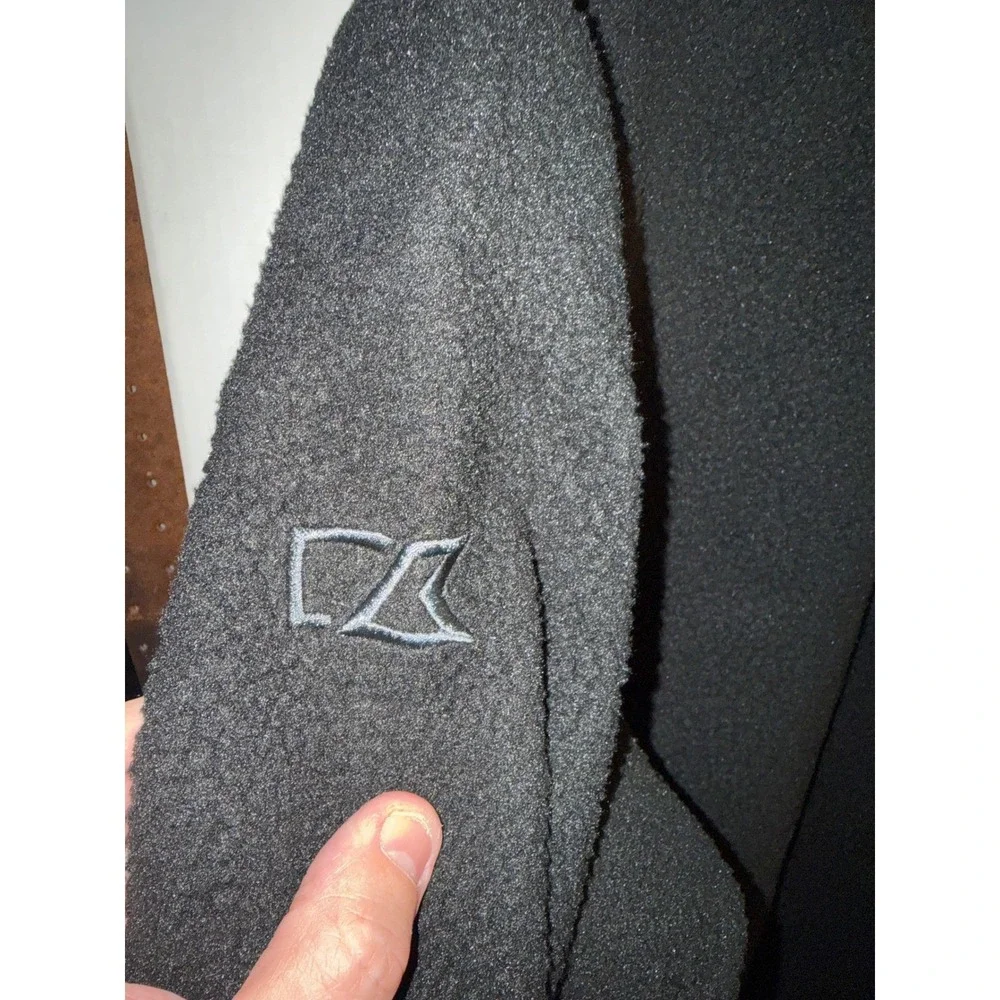 Cutter & Buck Mens Texas A&M Aggies Cascade Sherpa Fleece Quarter Zip Black XLT